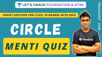Circle | Menti Quiz | Sprint Revision | Class 10 Boards with Quiz | Prashant Jain