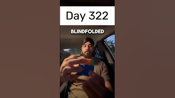 Day 322 of solving the Rubik’s cube blindfolded every single day until I break the National Record.