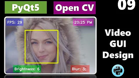 PytQt5 GUI design and Video processing with OpenCV: PyQt5 tutorial - Part 09