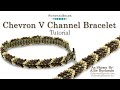 Chevron V Channel Bracelet- DIY Jewelry Making Tutorial by PotomacBeads