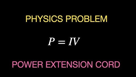 Physics Problem: Power Dissipated in an Extension Cord