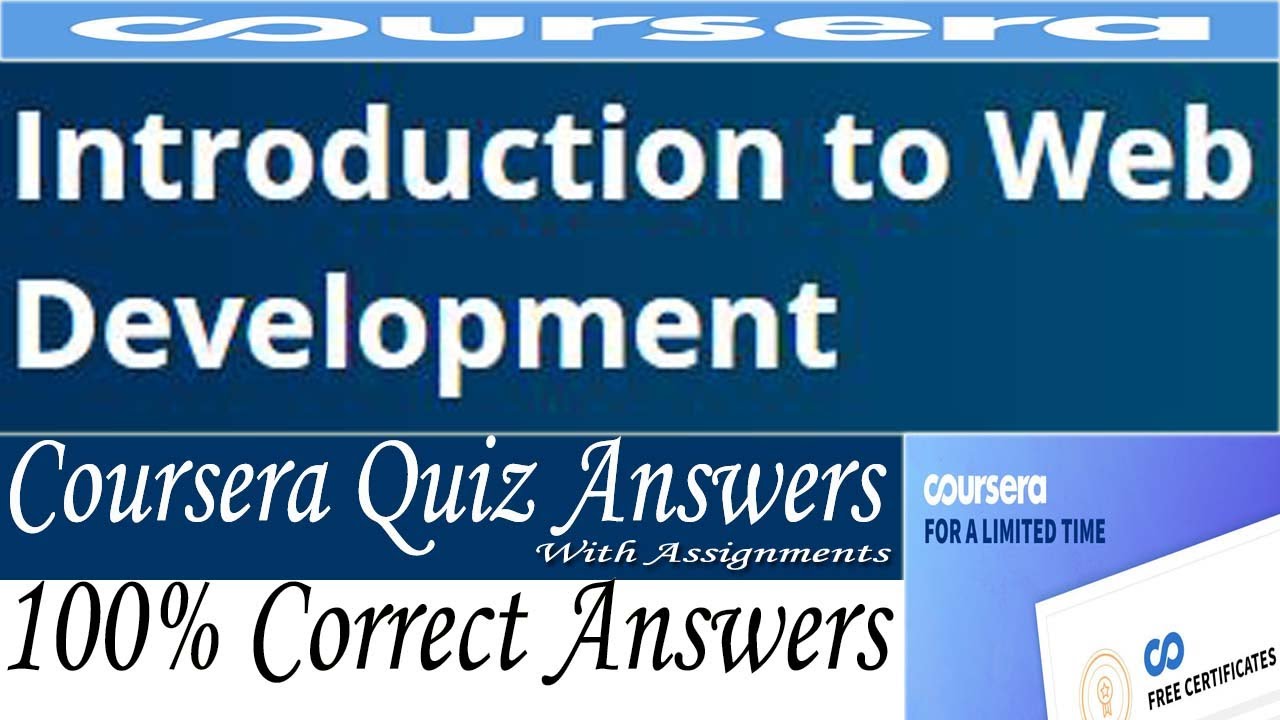 coursera web development assignment answers