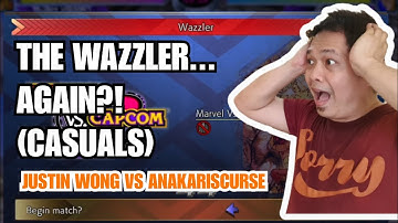 MVC2 SO I FOUGHT THE WAZZLER AGAIN?! JUSTIN WONG vs ANAKARISCURSE (Casuals)