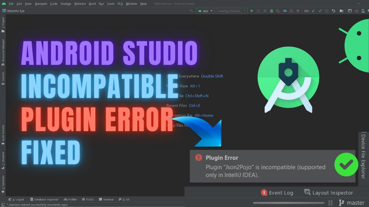 Android Studio Plugin Error Incompatible | Plugin Error in Android Studio Fix |  2021