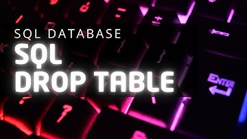 DROP TABLE | SQL