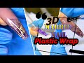 How To: 3D Marble Nail || Plastic Wrap Nails | Does it work? | Acrylic