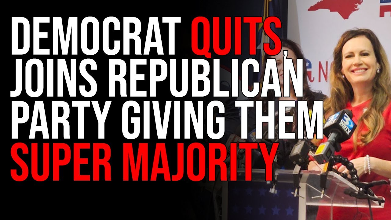 Democrat QUITS, Switches & Joins Republican Party Giving Them Super Majority