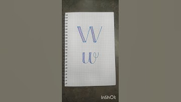 W in Faux Calligraphy, Brush Pen Calligraphy and Bouncy Calligraphy ✨ #capitalwsmallw #calligraphy