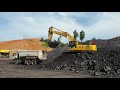 Komatsu PC400 LC vs Scania P360 | Loading Coal