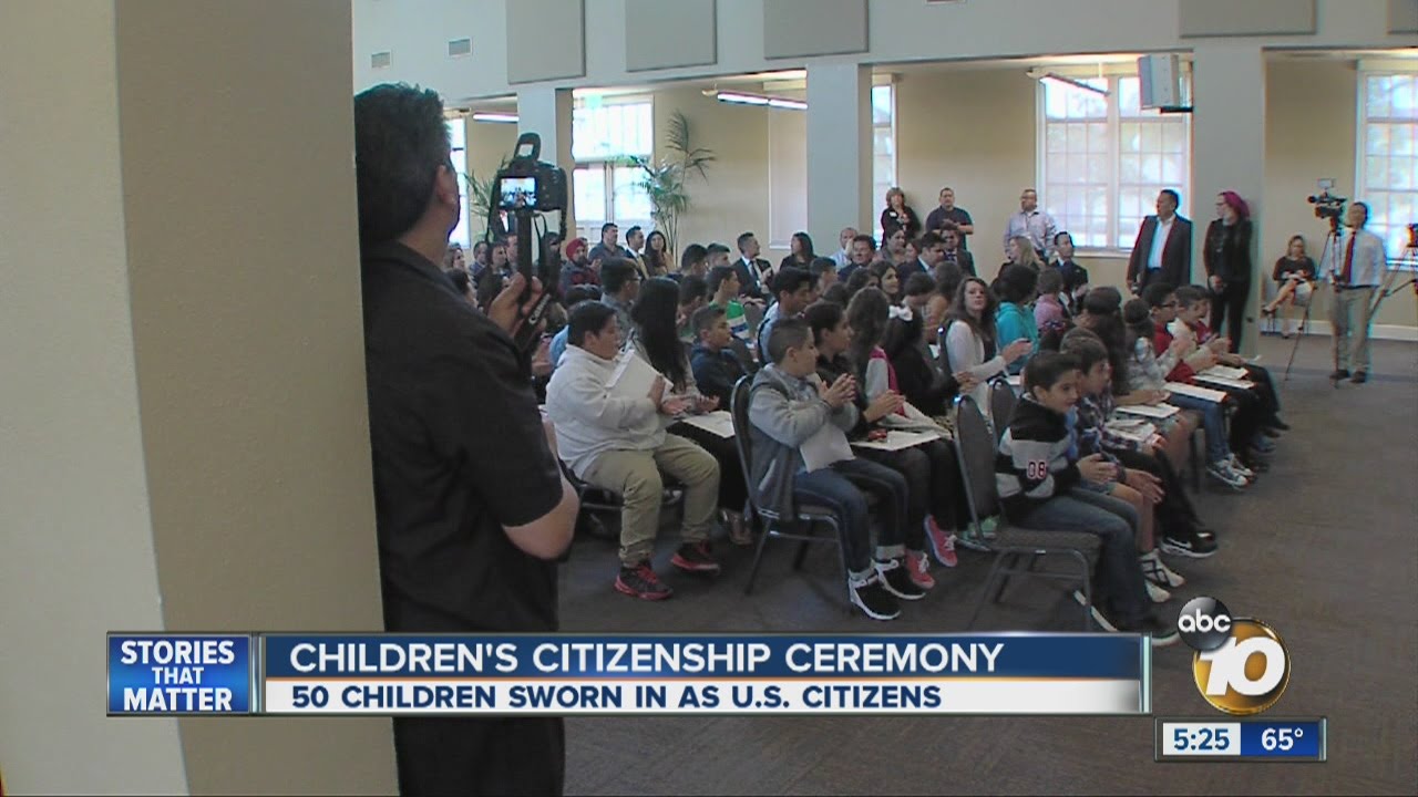 Children's citizenship ceremony