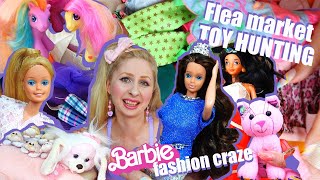 TOY & DOLL HUNTING at the flea market  Barbie fashion, 80s, 90s, Puppy Surprise, G3 MLP, Doodle pet