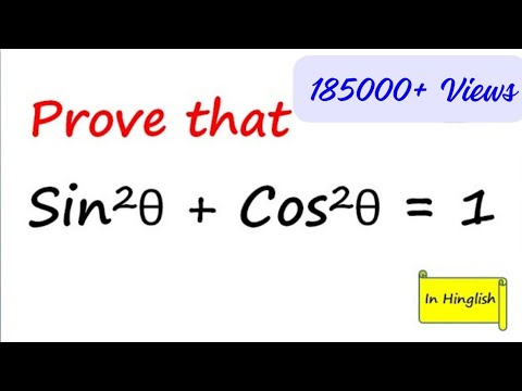 Prove that Sin square theta + Cos square theta = 1 | Class 10 | Trigonometry | Tarun sir |