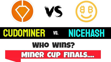 NiceHash vs CudoMiner | Profitability | Miner Cup Finals