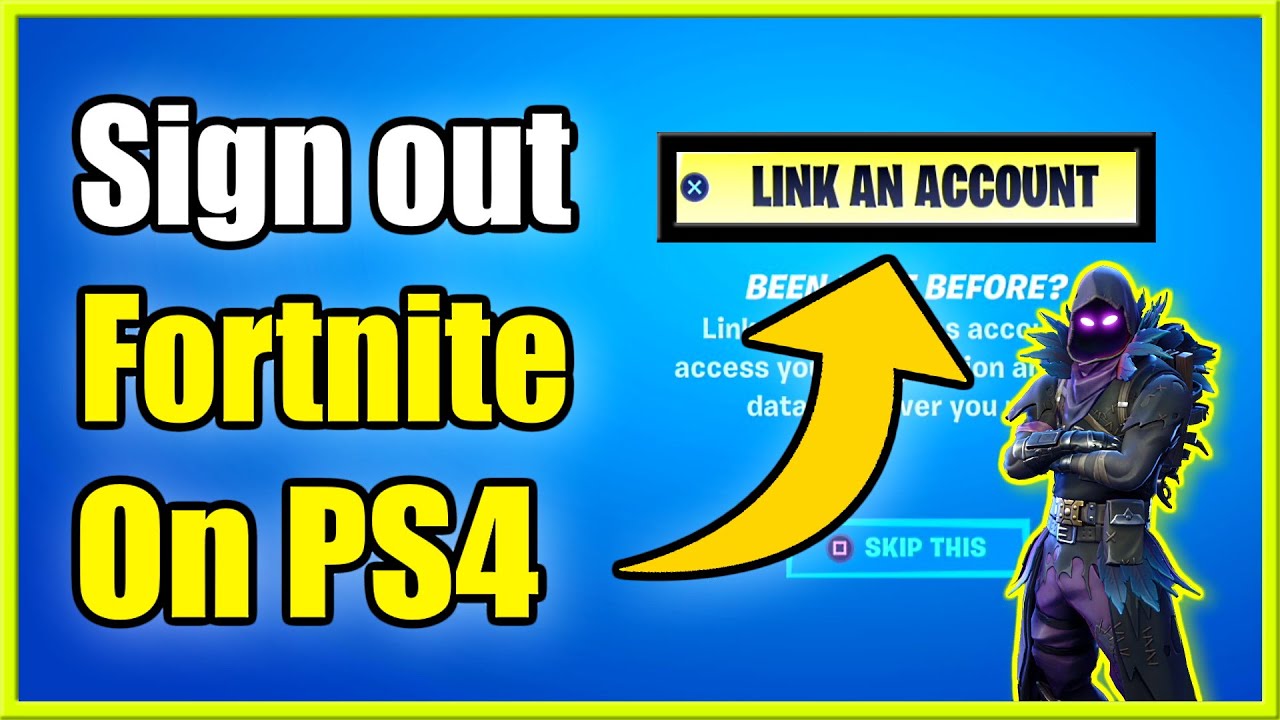 trekant kalender udarbejde How to Sign Out of Fortnite Account on PS4 (Fast Method!) - YouTube