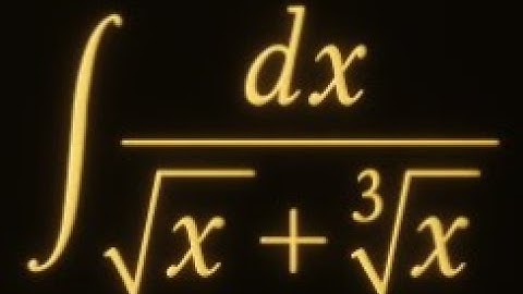 Integral of 1 / (√x + ∛x) | Substitution Method