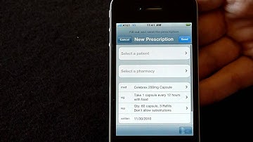 iPrescribe: Prescribe In Only 4 Touches