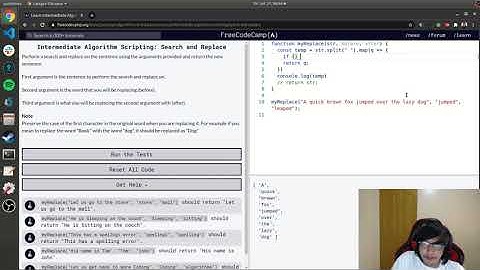 Search and Replace | Intermediate Algorithm Scripting | Free Code Camp