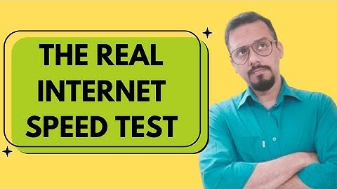 THE REAL INTERNET SPEED TEST 🛜