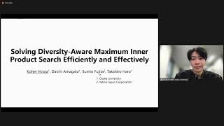 Famous Session 5: Solving Diversity-Aware Maximum Inner Product Search Efficiently and Effectively Profile