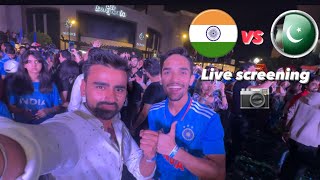 India vs Pakistan match 🏏 live screening with @cricketcardio and @aryamanpal01 😍