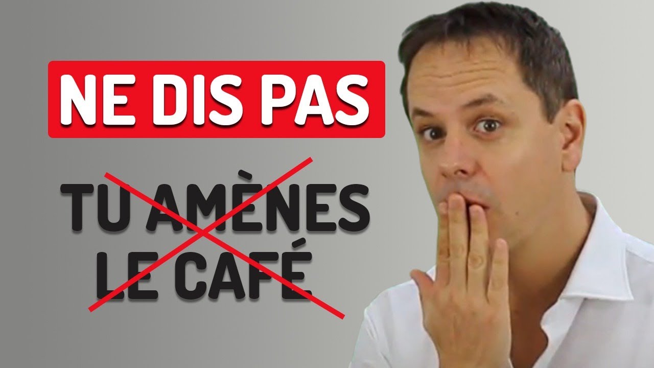 NE DITES PAS  "J'amène le café" 😉 | Erreur de français