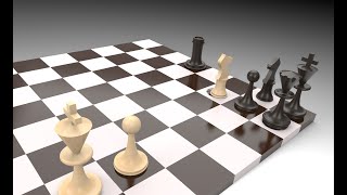 chess problem : white moves and wins  animated  with CAD