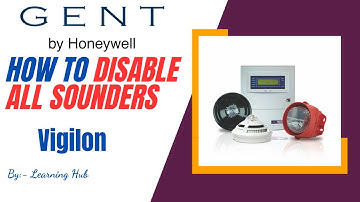 Part-1 How To Disable All sounders of all Loops in Gent Vigilon Fire Alarm Panel