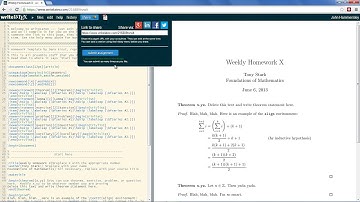 Teaching with WriteLaTeX