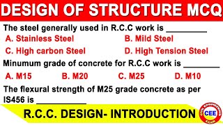 design of structures mcq | structural design mcq | design of reinforced concrete mcq | design mcq