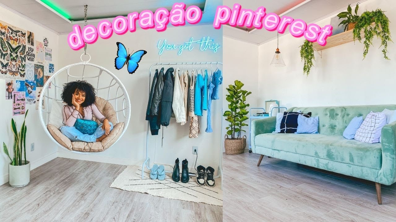 DIY DECORANDO MEU STUDIO/QUARTO DO ZERO *pinterest inspired* 😍✨ #CAntinho