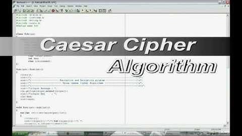 Encryption and Descryption using Caesar Cipher Algoritms