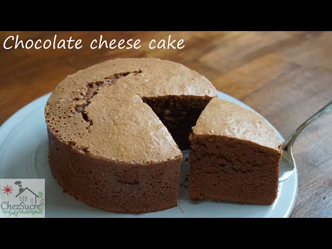 スフレチョコレートチーズケーキの作り方/souffle chocolate cheesecake recipeのサムネイル