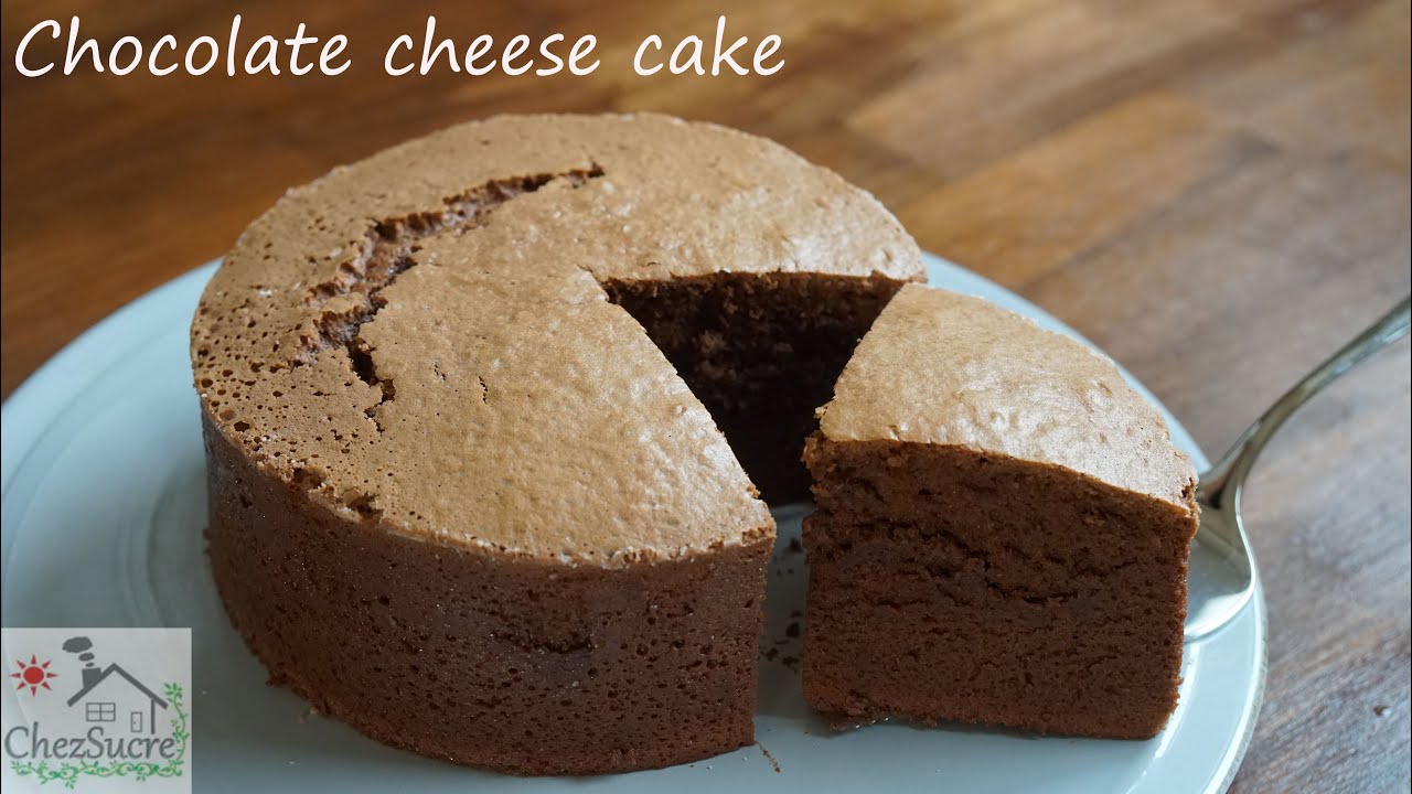 スフレチョコレートチーズケーキの作り方/souffle chocolate cheesecake recipe