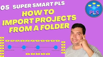How to import projects from a folder in Smart PLS 4 | Importing projects in Smart PLS | Imtiaz Khan
