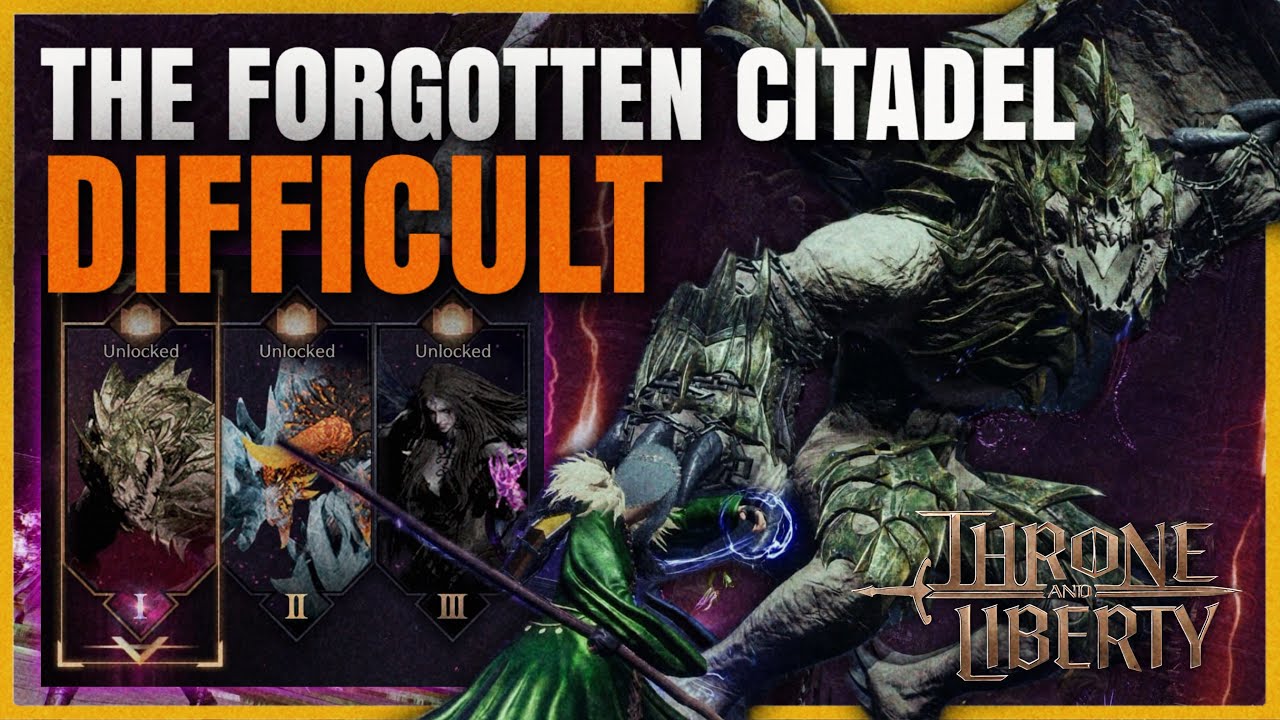 Throne & Liberty - The Forgotten Citadel | 12 Man Raid (Difficult Mode) | Seeker PoV