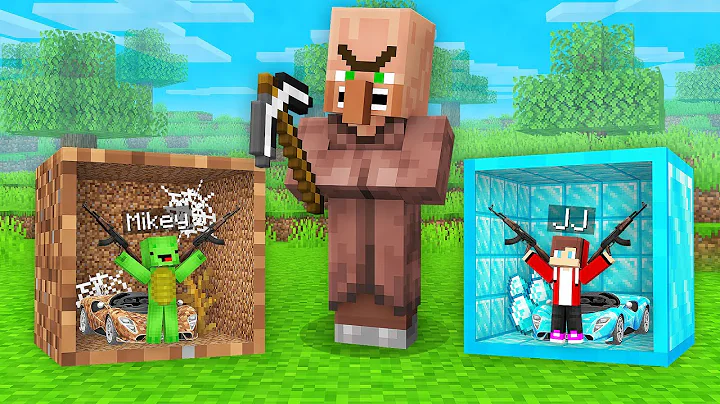 Why Villagers Want To DESTROY Mikey & JJ Tiny Base Inside a Block in Minecraft? (Maizen)