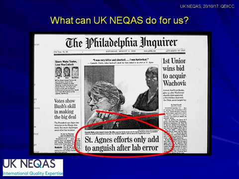 Point of Care Testing: The Vital Link from UK NEQAS