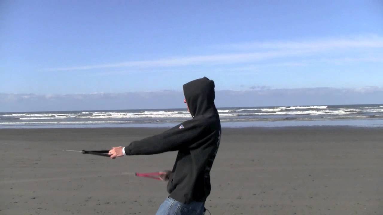 Friends flying at Long Beach (Kymera stunt kite)