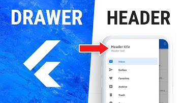 Flutter DrawerHeader Widget