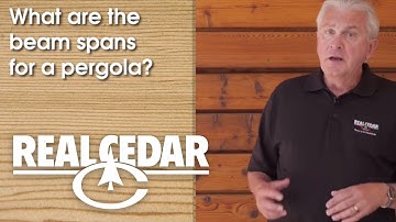 FAQ : What Are The Beam Spans For A Pergola? - Realcedar.com