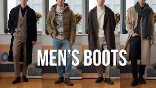 8 Outfits Styling Mens Boots For Fall & Winter