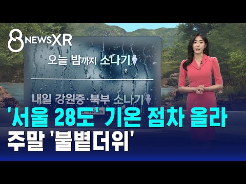 [날씨/XR] '서울 28도' 기온 점차 올라..주말 '불볕더위' / SBS 8뉴스