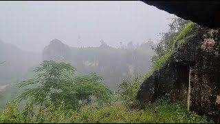 🔴Beat Stress & Goodbye Insomnia in 3 Minutes: Heavy Rain, Wind and Thunder Sounds atmosphere in Java