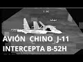 Un Flanker chino intercepta un B-52 de los Estados Unidos