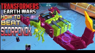 Transformers: Earth Wars Gameplay Walkthrough How To Beat Scorponok *Must Watch* Share This Video