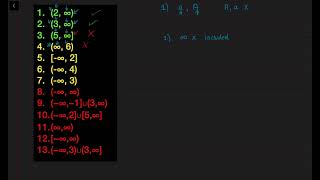 1.1.2 Interval Notation, Inequalities, & Infinity | Questions (Part 2)