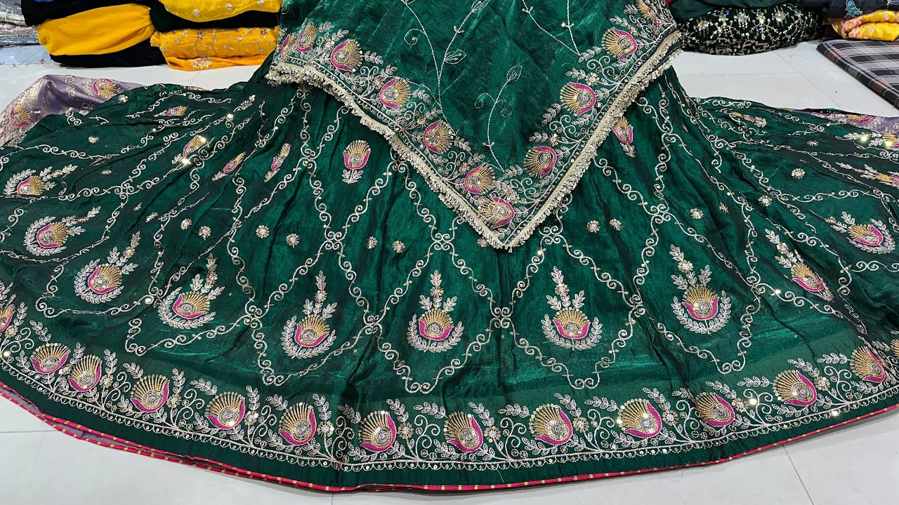 🌹एक और न्यू पार्टी वियर लाचा आ गया फंडी फैब्रिक पर थ्री सैट पीस में 🌹☎️9460042753