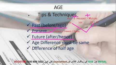 AGE QUESTIONS - VERBAL REASONING - HOW TO SOLVE THESE QUESTION EASILY - INITIAL TEST - ARMY - NAVY
