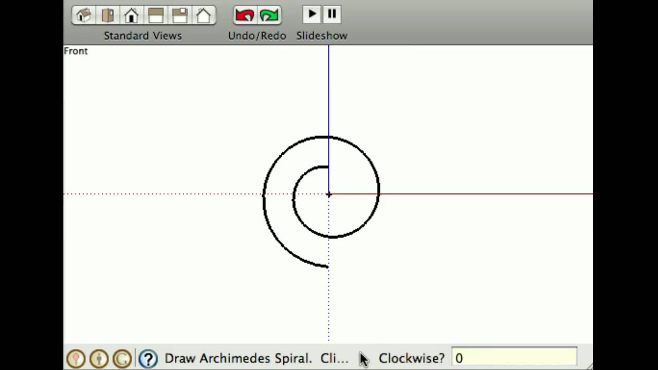 Draw spirals and Cornu splines interactively in SketchUp