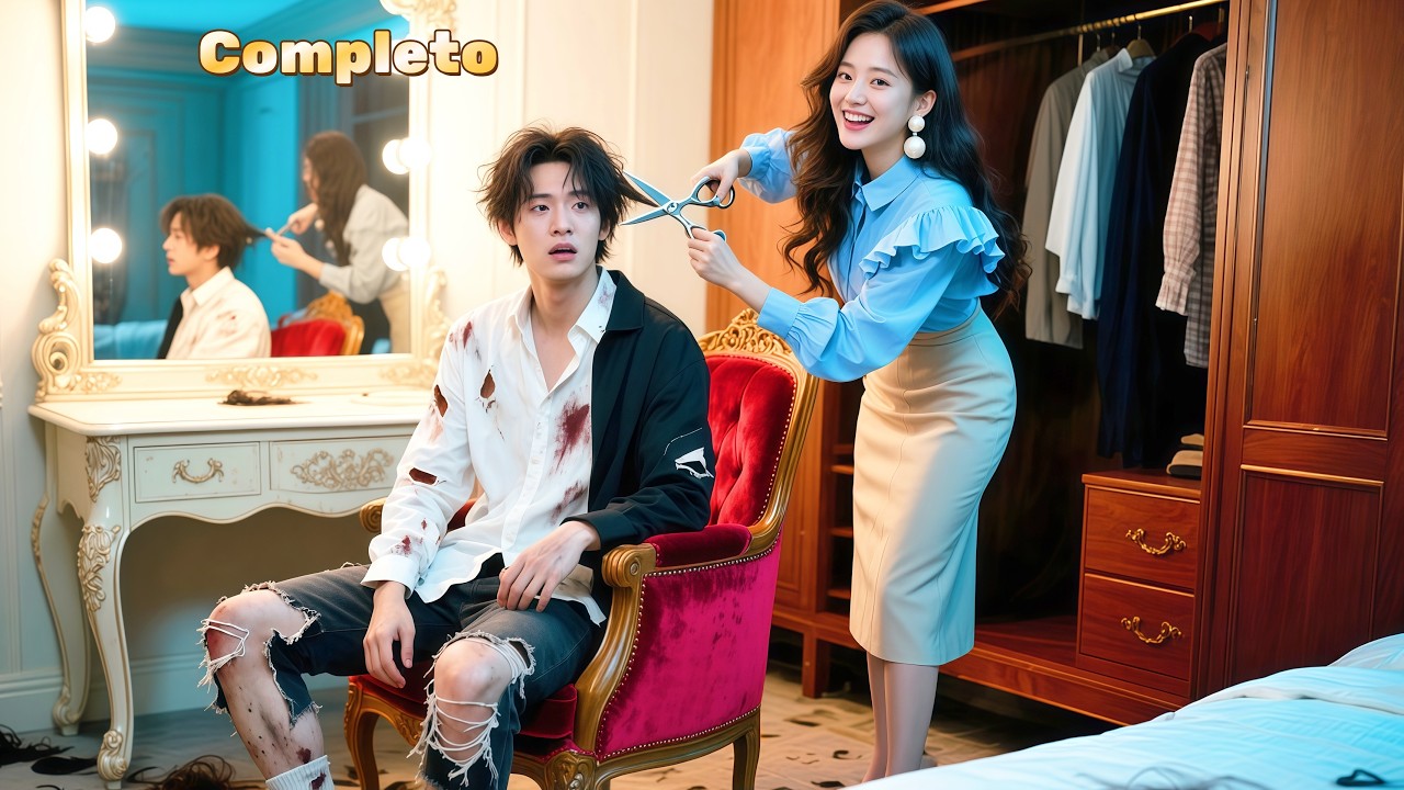 💓La joven llevó a un mendigo a casa y le cortó el pelo, ¡y resultó ser un CEO guapo en problemas!